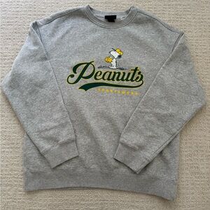 H&M Light Gray Peanuts Sportswear Crewneck